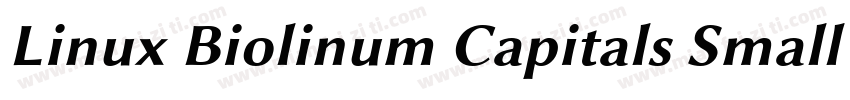 Linux Biolinum Capitals Small CapsV字体转换